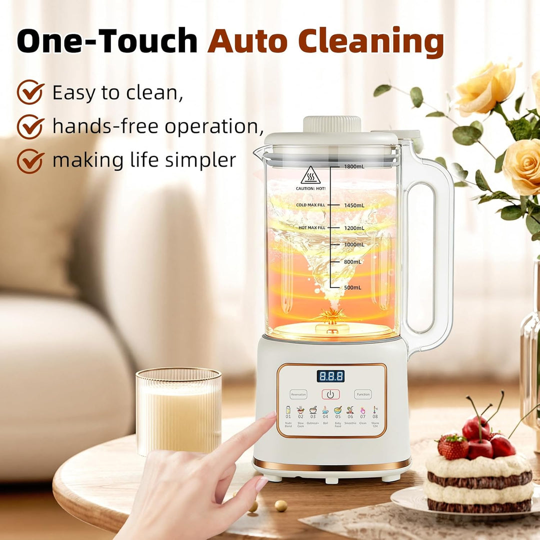 Nussmilchmaschine, Automatische Mandelmilchmaschine für selbstgemachte Pflanzenmilch, Hafer, Soja, S