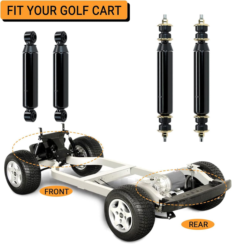 10L0L Golfwagen Stossdämpfer vorne und hinten, 4 Stück, für Club Car DS G&E 1988, Precedent G&E 2004