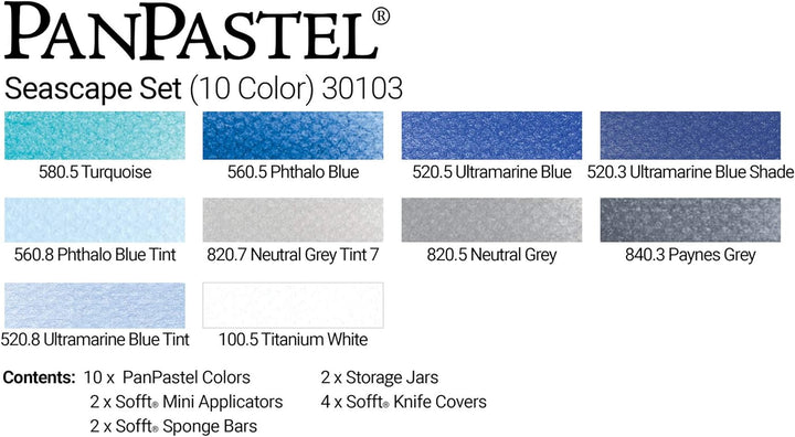 PanPastel Universal-Set, 10 Farben Seascape Set