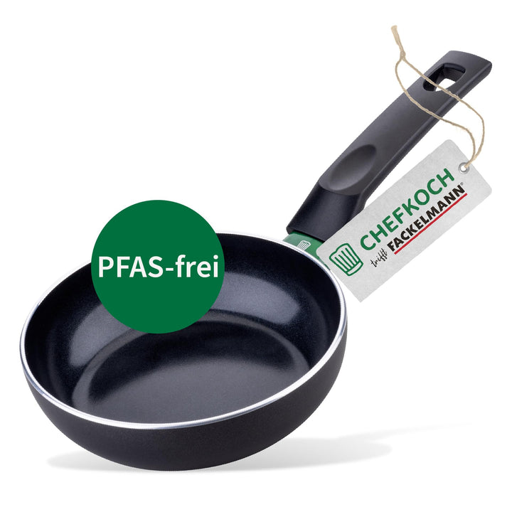 FACKELMANN Chefkoch Aluminium-Pfanne Ø16 cm Bielefeld mit Keramik-Antihaft-Beschichtung – Bratpfanne