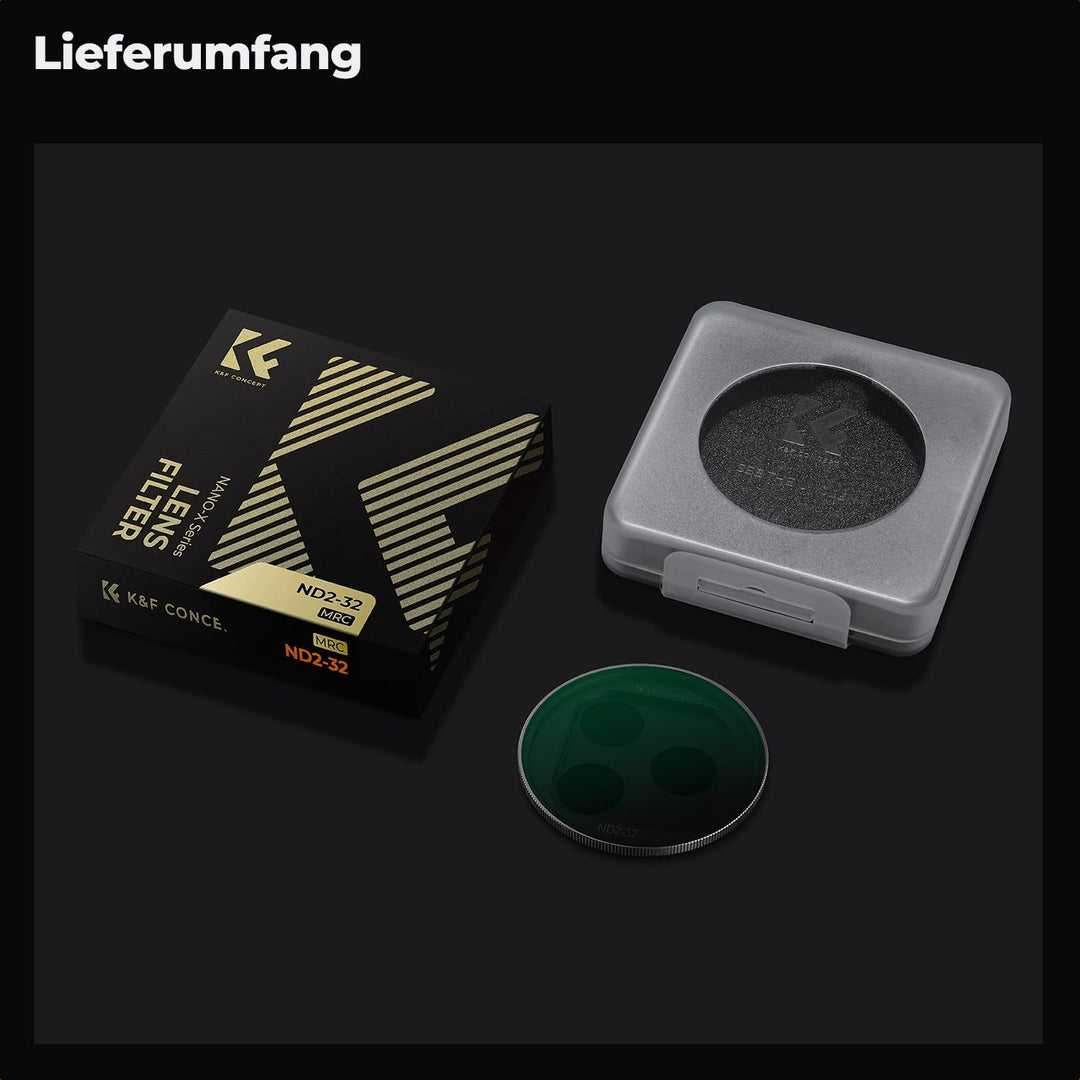 K&F CONCEPT FA301 Snap-On ND2-32 Filter kompatibel mit iPhone 17 Pro/Pro Max, 11,2g extrem Leichter