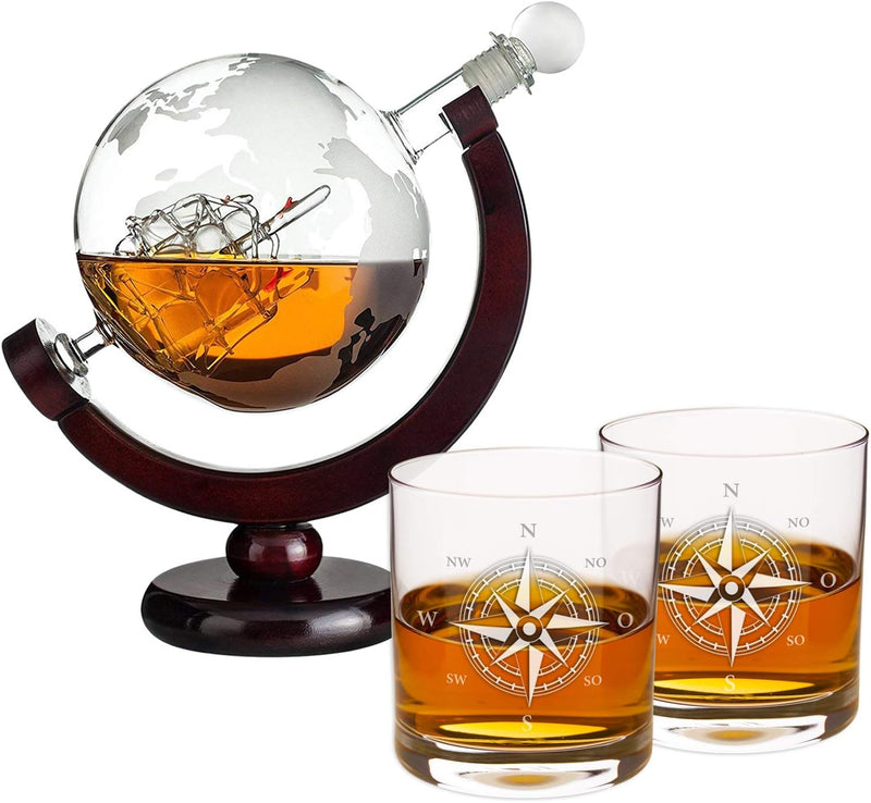 Whisky Karaffe Set | Whisky Geschenkset | Whiskey Geschenke für Männer | Weihnachtsgeschenke für Män