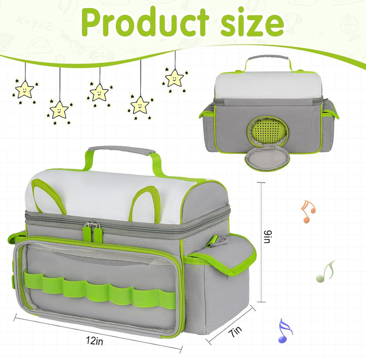 Jaffzora Tragetasche kompatibel mit Toniebox-Starter-Set, niedliche Aufbewahrungstasche für Tonies-F