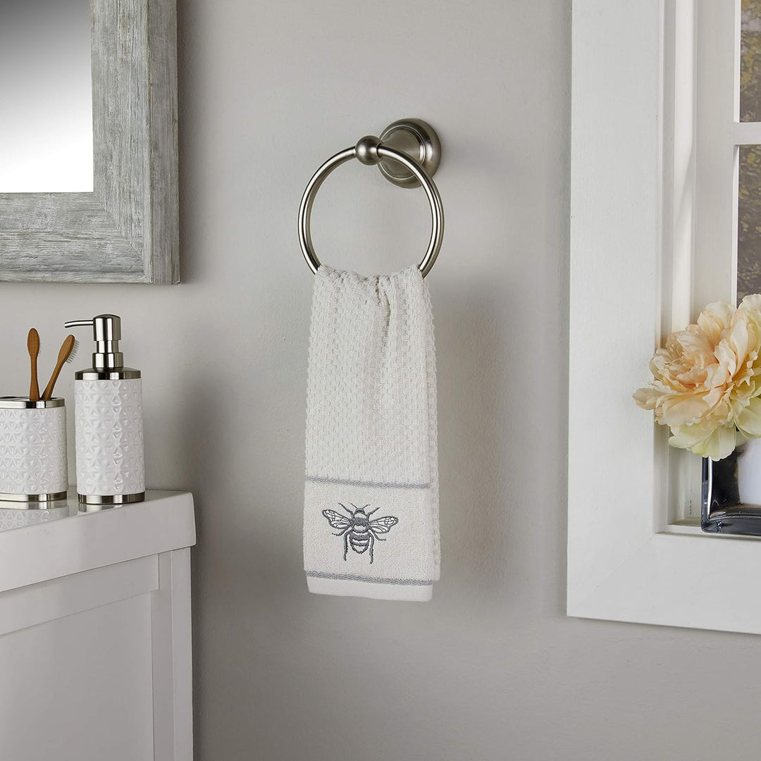 SKL Home Farmhouse Bee Handtuch-Set, Weiss, 16x25, Farmhouse Bee