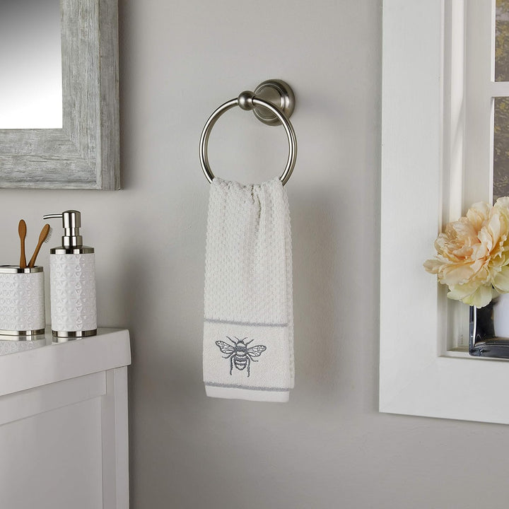SKL Home Farmhouse Bee Handtuch-Set, Weiss, 16x25, Farmhouse Bee