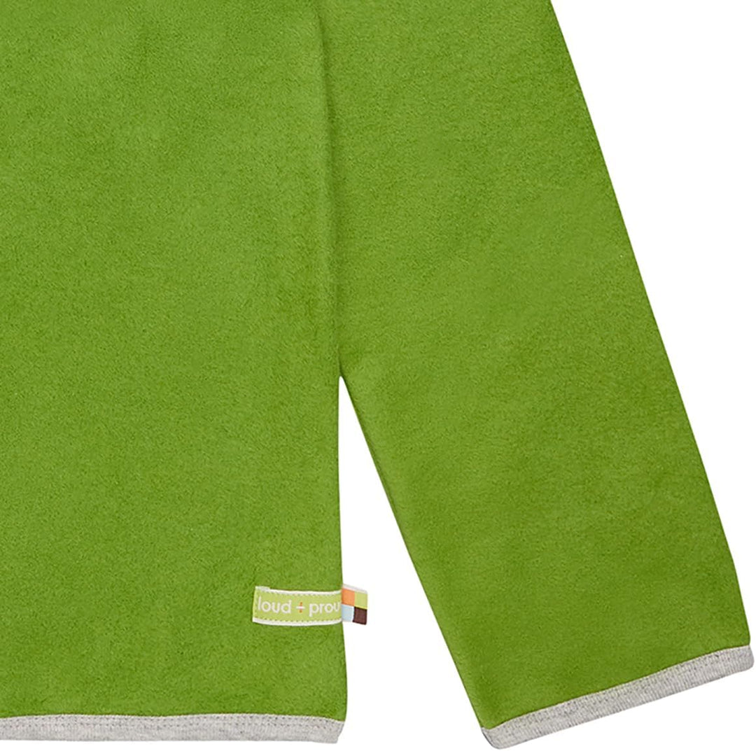 loud + proud Unisex Kinder, GOTS-Zertifiziert Fleece-Jacke 74-80 Grass, 74-80 Grass