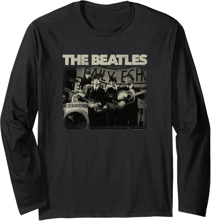 Die Beatles Monochrom Langarmshirt