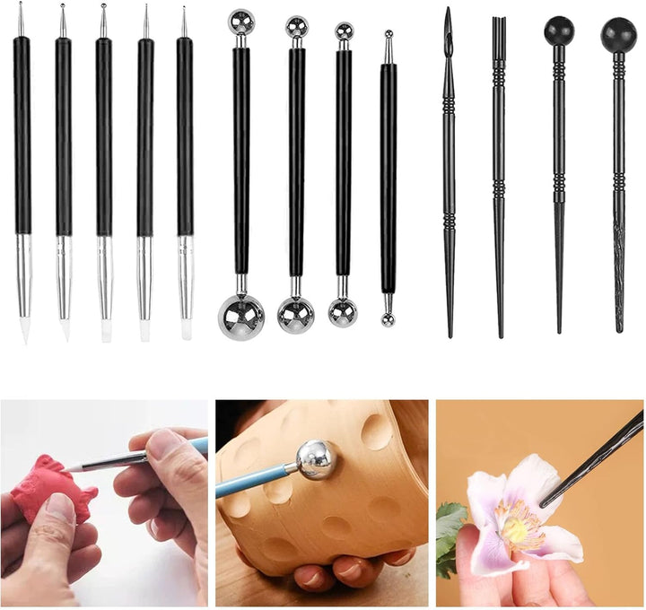 Polymer Clay Tools Set, Acryl Tonrollen, Acrylplatte, Schneidematte, Runde Polymer Clay Ausstecher m