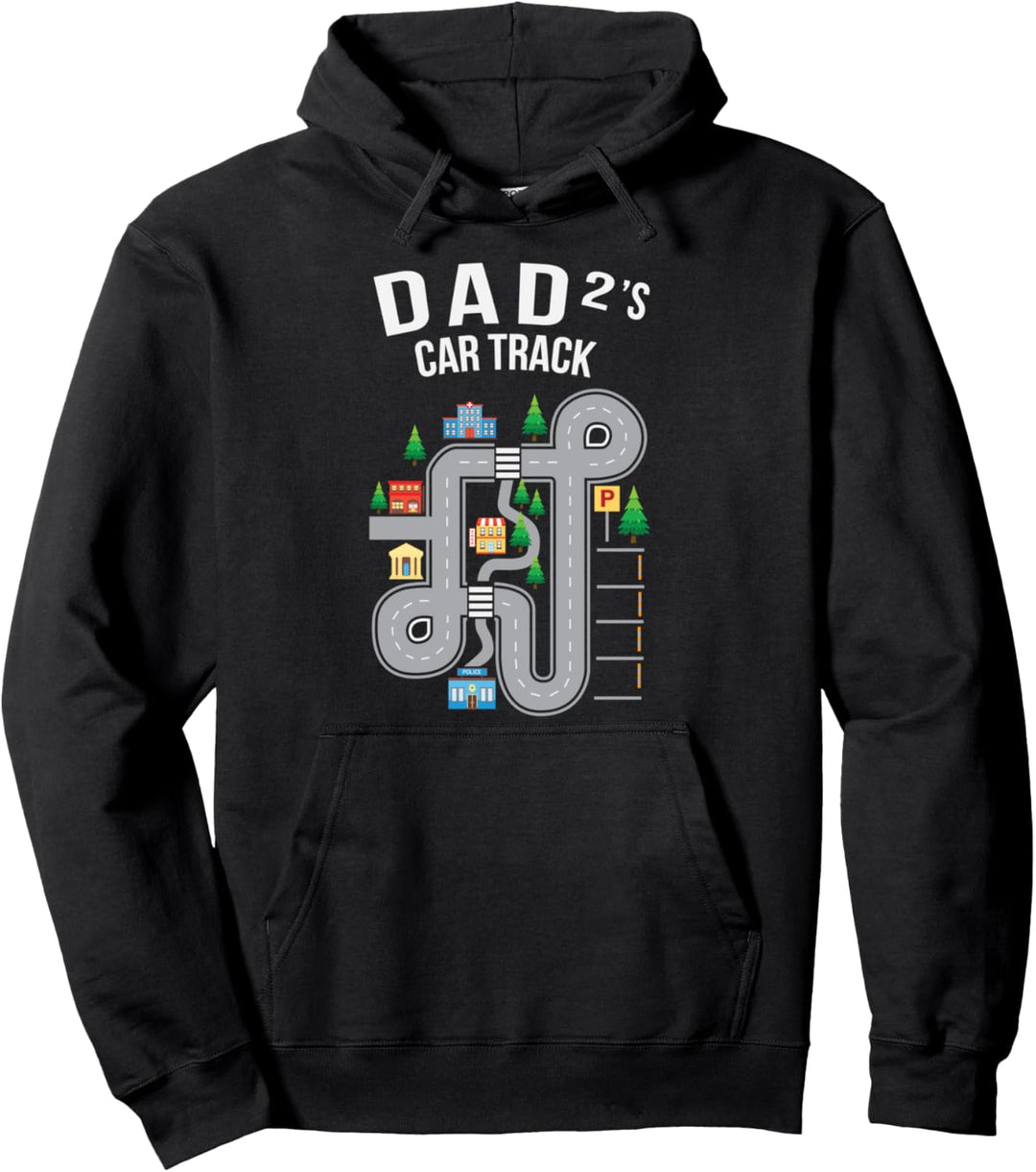 dad2 Car Track Playground Pullover Hoodie