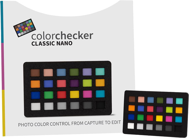 Calibrite ColorChecker Nano: Farbkarte für Fotografie, 24 x 40 mm, CCC-NANO, Mehrfarbige Farbfelder,