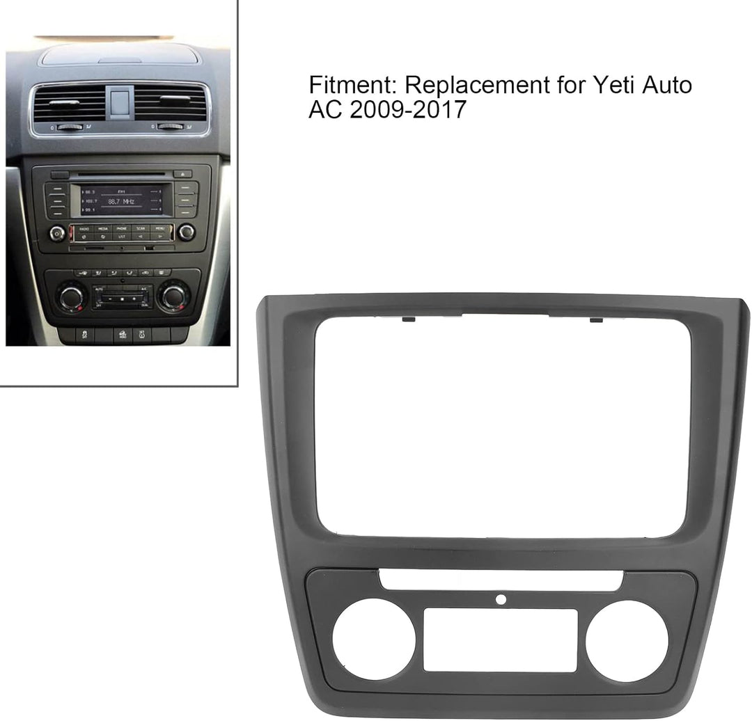 Radio-Faszienspieler, Autoradio Rahmen Blende 2DIN Radio Frontplatte ABS-Autoverkleidungsersatz für
