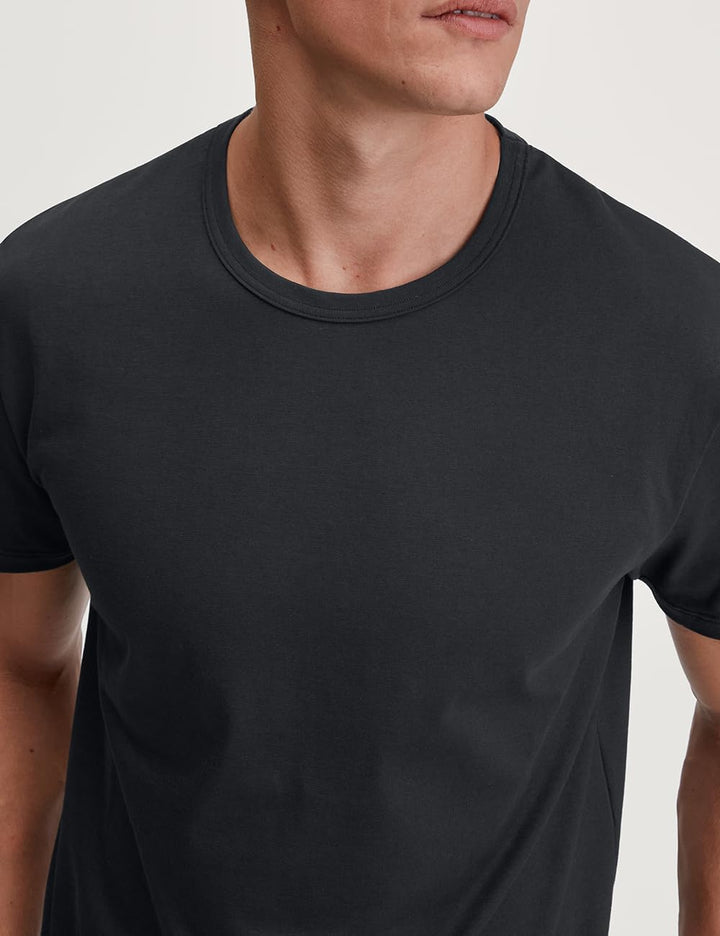 Calida Herren RMX Sleep Leisure T-Shirt 52-54 Schwarz, 52-54 Schwarz