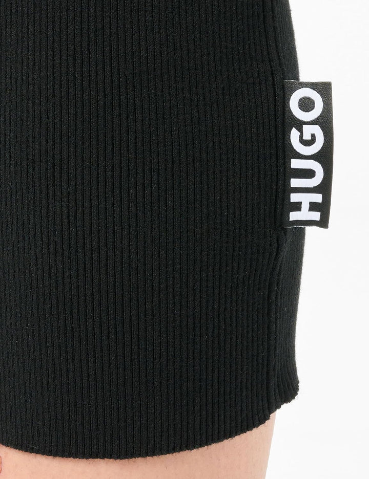 HUGO Damen Soritexa Knitted Dress S Black1, S Black1
