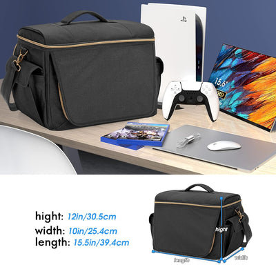 Trunab Gaming Console Tasche, Kompatibel mit PS5/PS4/Xbox One, Schützende Reisetasche für Controller