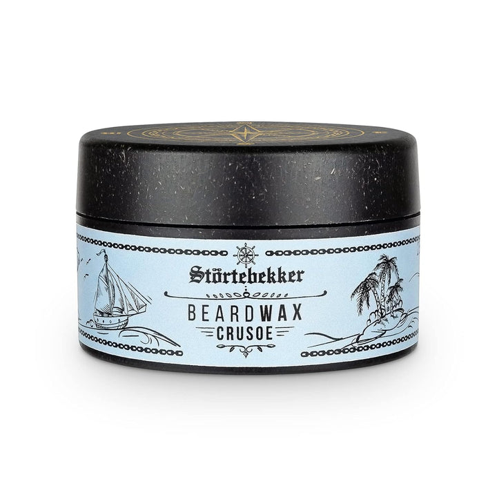 Störtebekker Premium Beard Wax pflegt den Bart und bringt ihn in Form - 50ml Tiegel 100% kompostierb
