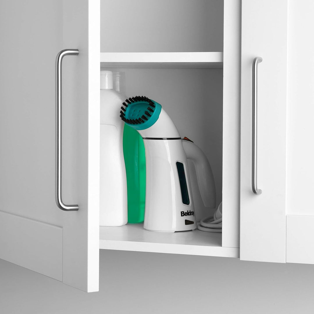 Beldray BEL0725TQ Tragbarer Dampfglätter mit Dampfbürste, 600W Steamer, Reise Dampfglätter für Kleid