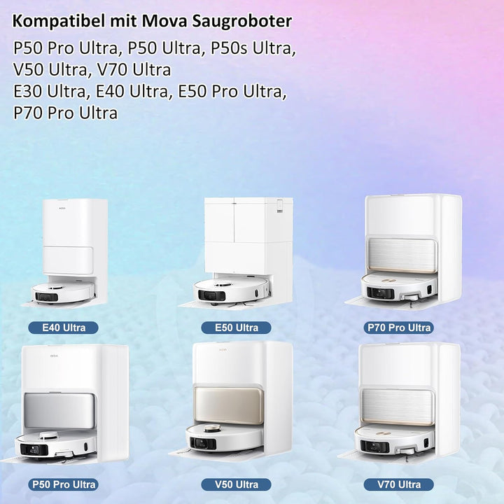 8 Stück Wischtücher für Dreame L10s/L10/L20/X40/L40/X50/L50 Pro Ultra, für Xiaomi X20 Pro/Max, für E