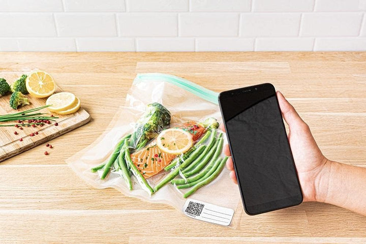Mastrad – 1 Vakuumgarer-Set Stor'eat – Zusammensetzung 5 Beutel à 1,3 l + 5 Beutel à 3 l – 1 Vakuump
