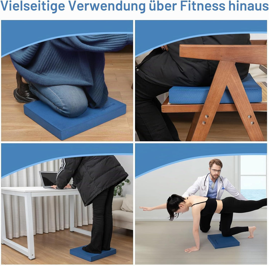StrongTek Professional Foam Exercise Balance Pad.15.8" x 13" x 2", High Density TPE Schaum Kniepolst