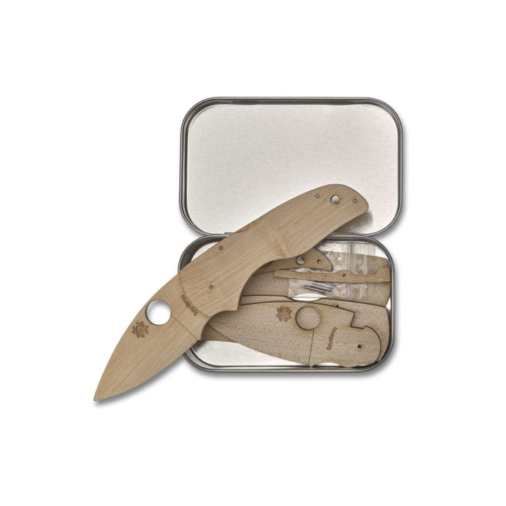 Spyderco Knives C230 Lil' Native Wooden Knife Making Kit WDKIT2