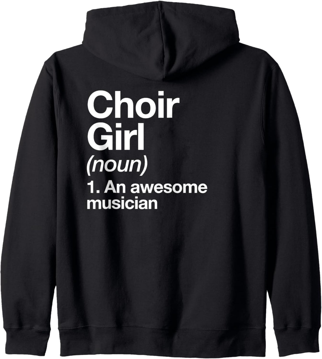 Choir Girl Definition Funny Musician Music Orchestra Band Kapuzenjacke