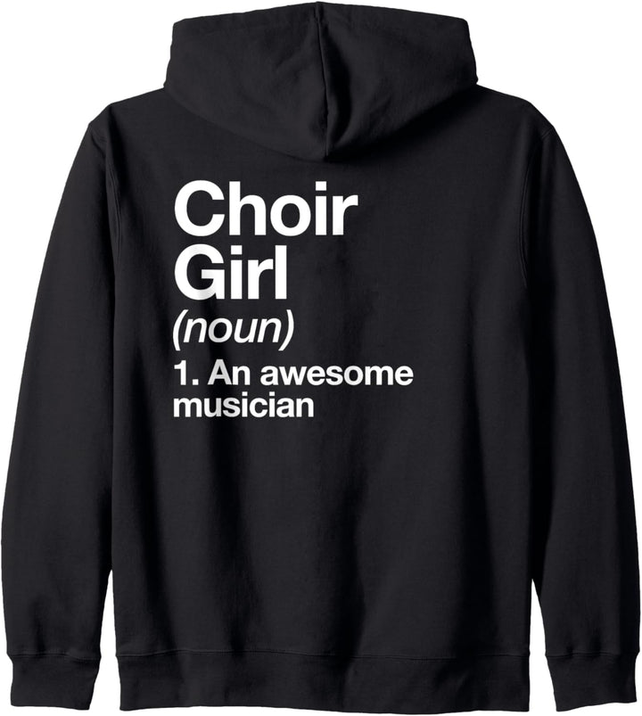 Choir Girl Definition Funny Musician Music Orchestra Band Kapuzenjacke