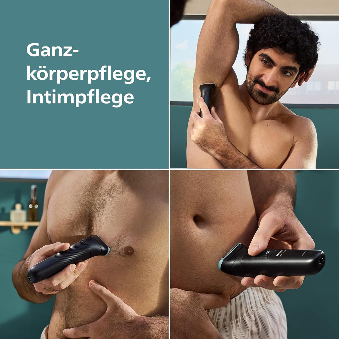 Philips Bodygroom Series 5000 – Trimmer für Männer mit Rasiersystem mit Dreifachschutz, auch zur Nut