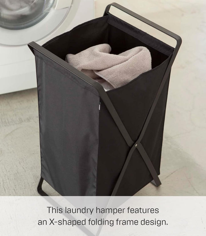 Laundry Basket - Tower - black Schwarz, Schwarz