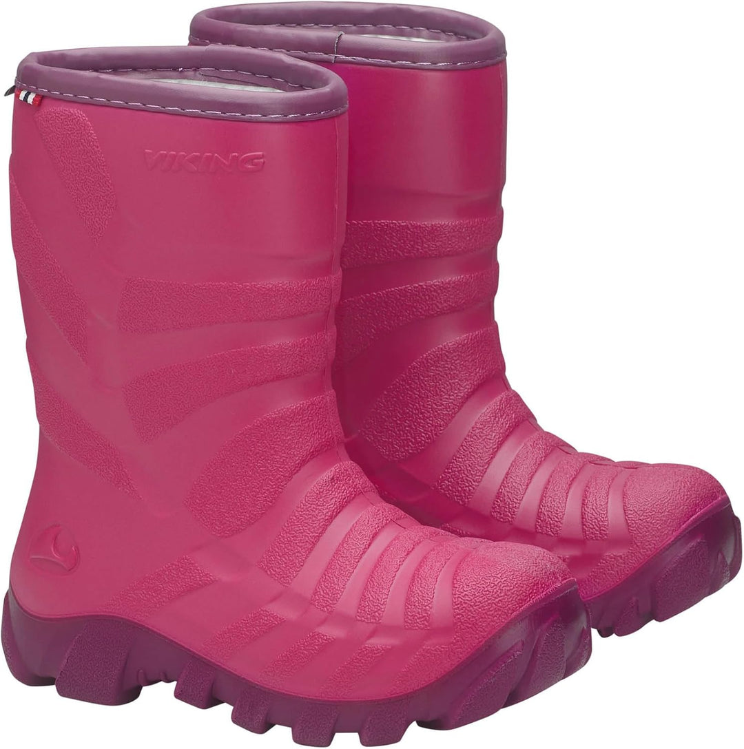 Viking Unisex Kinder Ultra Warm Schneestiefel 38 EU Pink Fuchsia Purple, 38 EU Pink Fuchsia Purple
