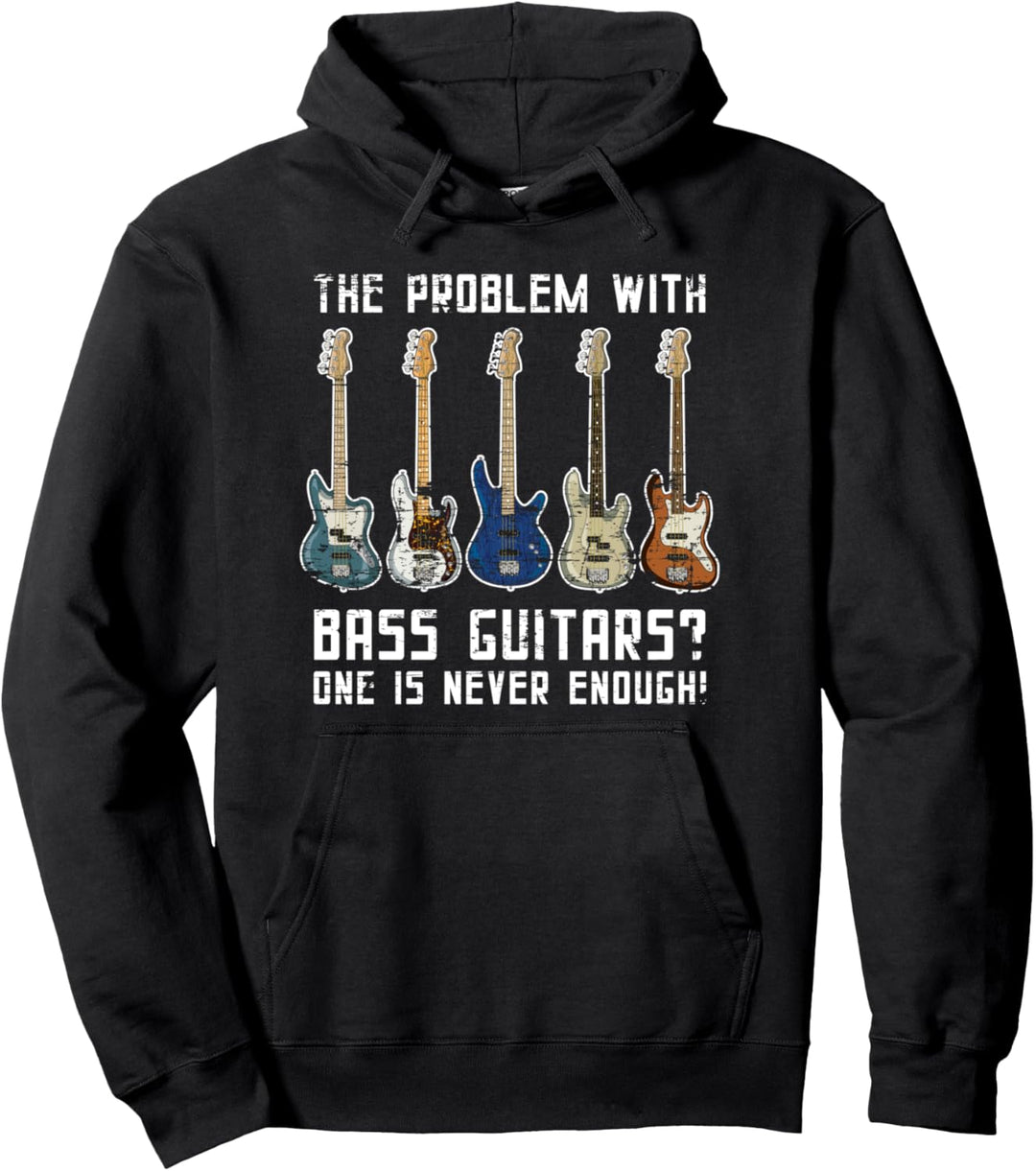 Rock Band Bassisten Musik Geschenk Lustiges Bass Gitarre Pullover Hoodie