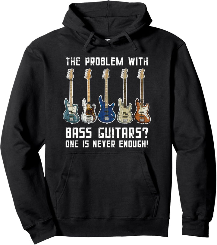 Rock Band Bassisten Musik Geschenk Lustiges Bass Gitarre Pullover Hoodie
