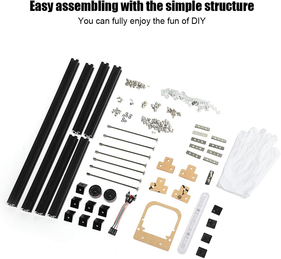 ASHATA ATX Motherboard Chassis DIY Set, DIY Open Frame Aluminiumlegierung ATX Computer PC Gehäuse Üb