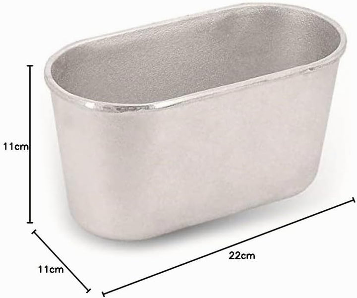 Ovale Brotback-Form L7 aus Aluguss 22 x11x11,5 cm Brotform Kuchenform