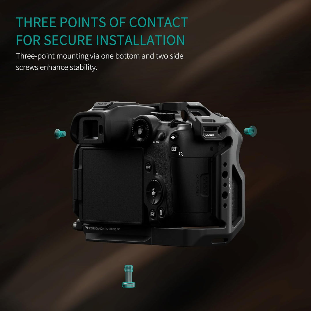 Tilta R7 Käfig, kompletter Kamerakäfig kompatibel mit Canon R7 mit EF-R Mount Adapter Unterstützung