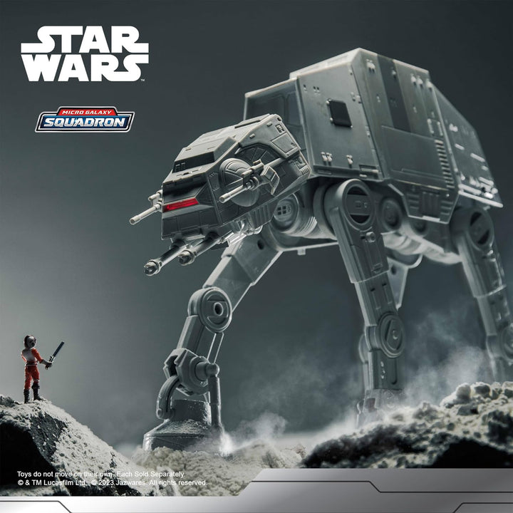 Star Wars Micro Galaxy Squadron SWJ0170 - at-at, offizielles 25cm Fahrzeug mit Licht, Sound und Figu