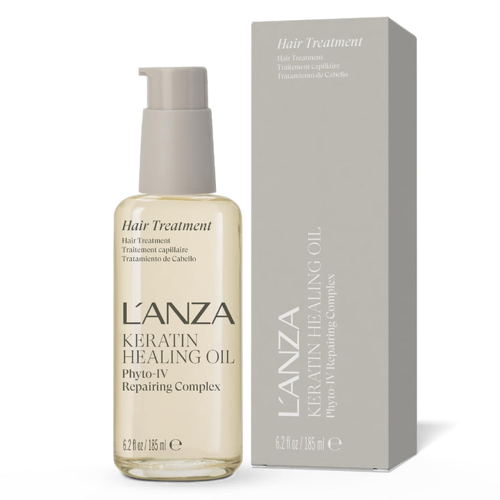 L'ANZA Keratin Heilöl Haarbehandlung (180 ml), Regeneriert, Belebt & Nährt Trockenes, Geschädigtes H