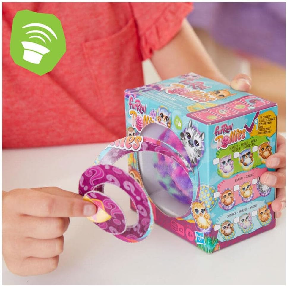 furReal Rollies Plüschspielzeug, Überraschungstierchen, Geräusche, Überraschungsaccessoire, 9 Sammel