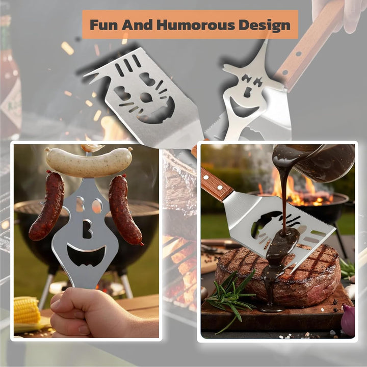 Yosalink 2 Stück Grillbesteck Set,Multifunktionales Grill Zubehör,grillzubehör Set,BBQ Grill Zubehör