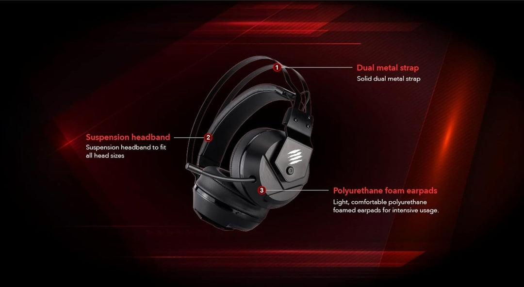 MadCatz F.R.E.Q. 2 Stereo Gaming Headset, Black F.R.E.Q. 2 Black, F.R.E.Q. 2 Black