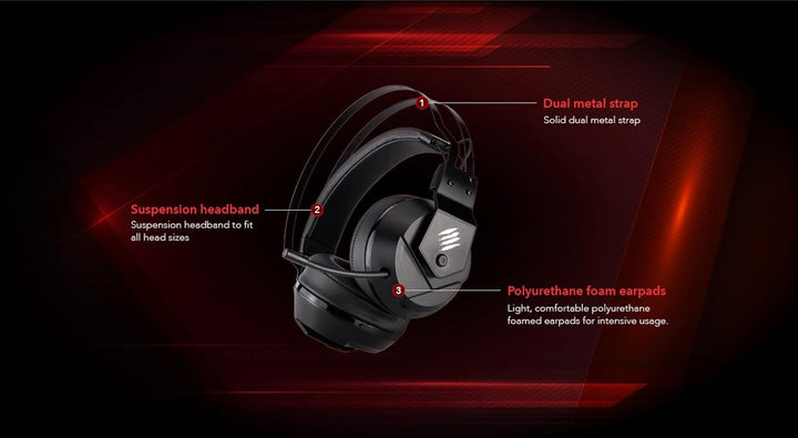 MadCatz F.R.E.Q. 2 Stereo Gaming Headset, Black F.R.E.Q. 2 Black, F.R.E.Q. 2 Black