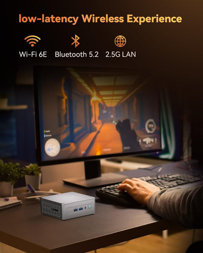 GEEKOM Mini PC Window 11 Pro, AE7 Ryzen 9 7940HS(bis zu 5,2 GHz) mit 8 Kerne 16 Threads, 32GB DDR5 1