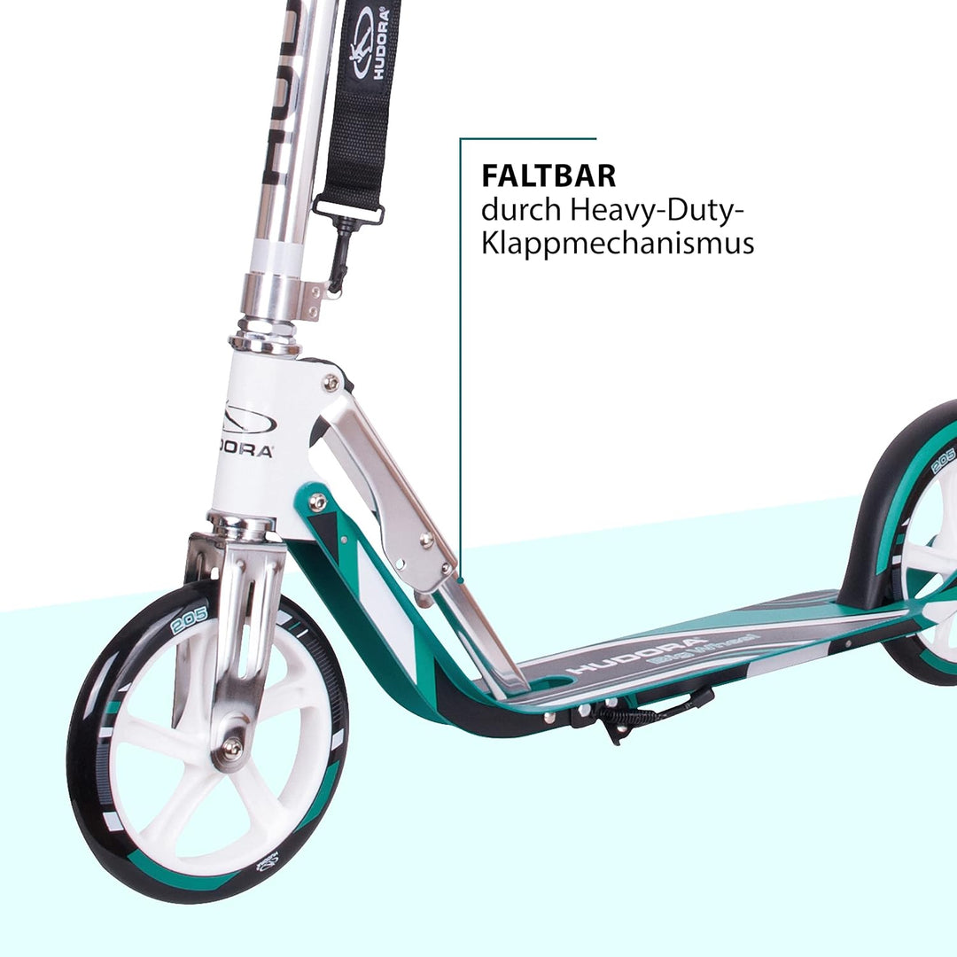 HUDORA Turnreck Fabian Standard/Pro - einfache/doppelte Turnstange & Roller für Erwachsene – Klappba