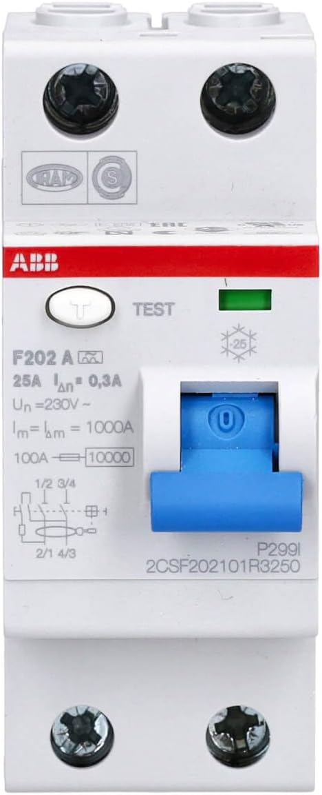 ABB F202 A 25 A 300MA INTERR.DIFFERENZ. Reine 2P