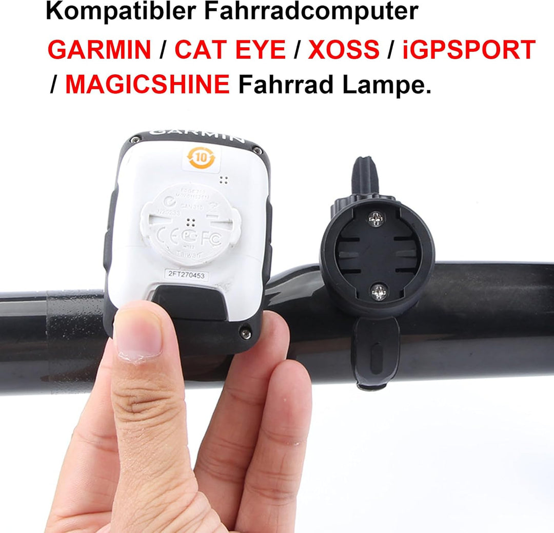 Fahrrad Computer Halterung Kompatibel für Garmin Edge, CAT Eye, XOSS, iGPSPORT, MAGICSHINE Fahrrad L