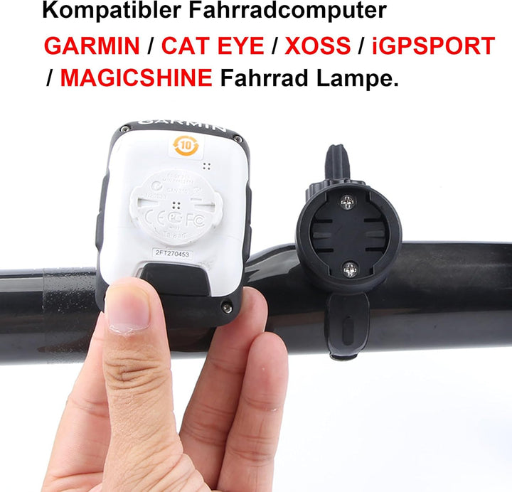 Fahrrad Computer Halterung Kompatibel für Garmin Edge, CAT Eye, XOSS, iGPSPORT, MAGICSHINE Fahrrad L
