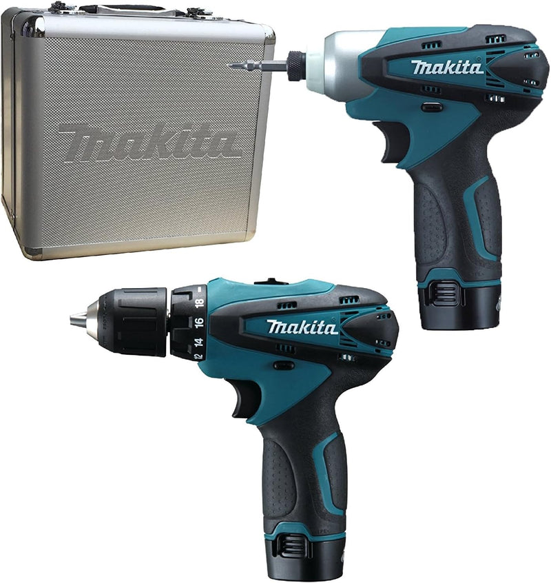 Makita LCT204 10,8V Li-Ion Akkuschrauber Set DF330D / TD090D