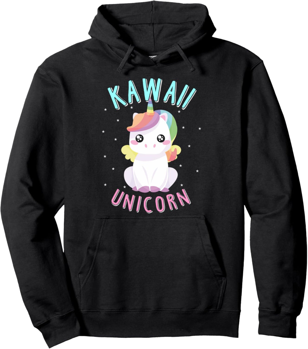 Cool Kawaii Unicorn - Japanese Anime Manga Chibi Animal Love Pullover Hoodie