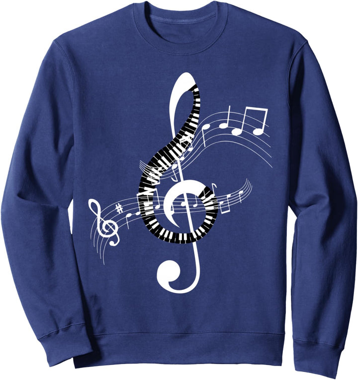 Musiknoten Musik Musiker Notenschlüssel Noten Sweatshirt