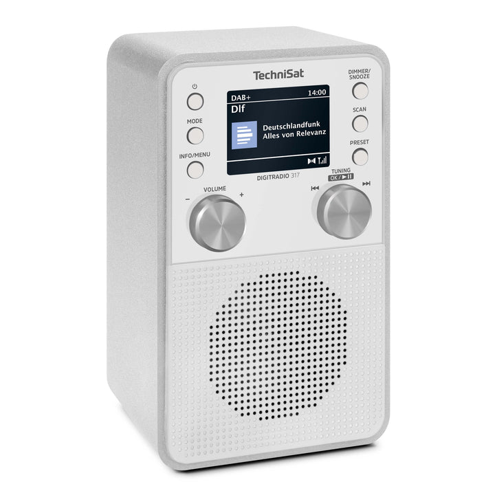 TechniSat DIGITRADIO 317 - Vertikales DAB+ UKW Radio mit Bluetooth Audiostreaming, Radiowecker, Slee