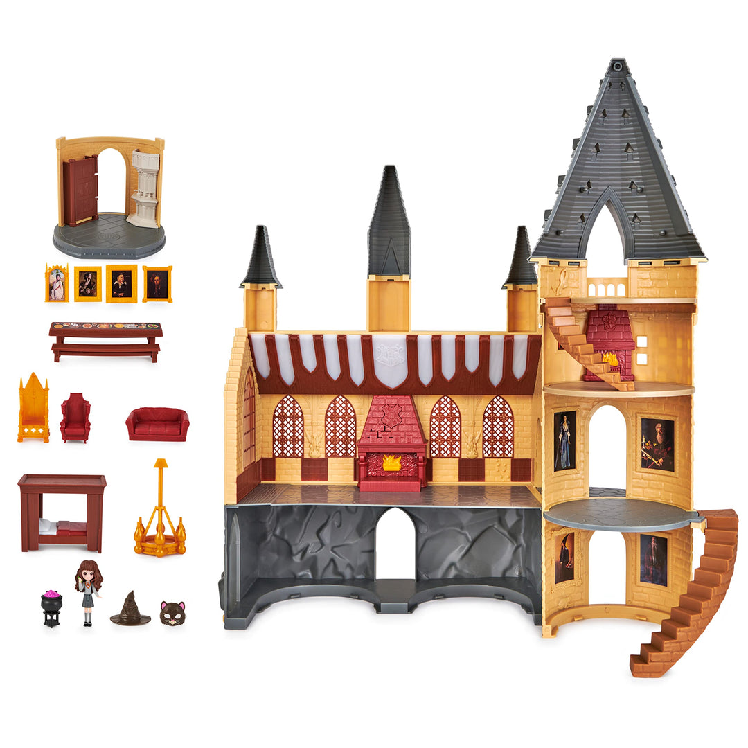 Spin Master Wizarding World Harry Potter - Schloss Hogwarts Spielset mit Licht und Sound sowie exklu